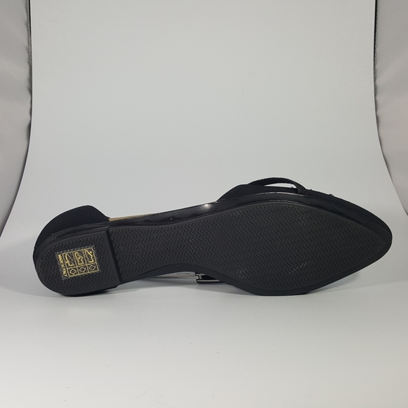 NR Rapisardi Black Jeweled Diorsay Flat Sandal - Picture 3 of 4